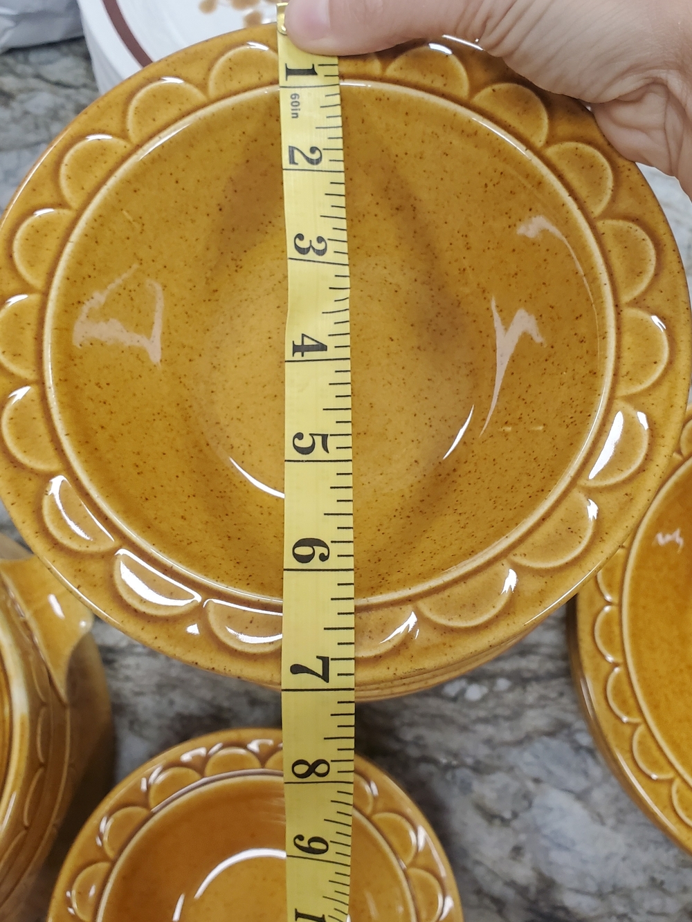 Homer Laughlin Golden Harvest Salad/Dessert Bowls - Set of 5